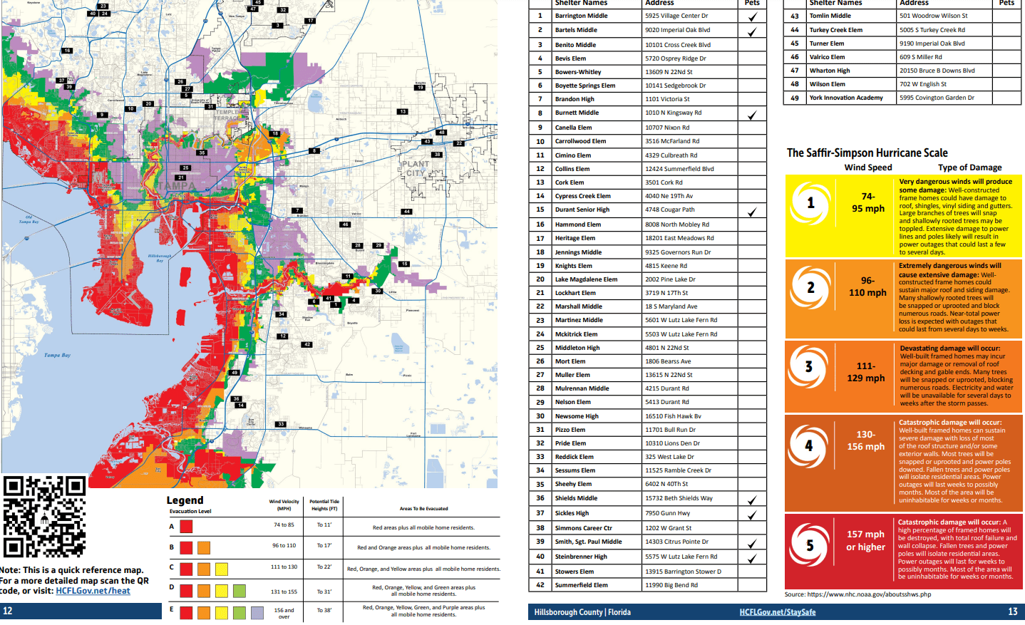 New hurricane evacuation zones in Hillsborough County