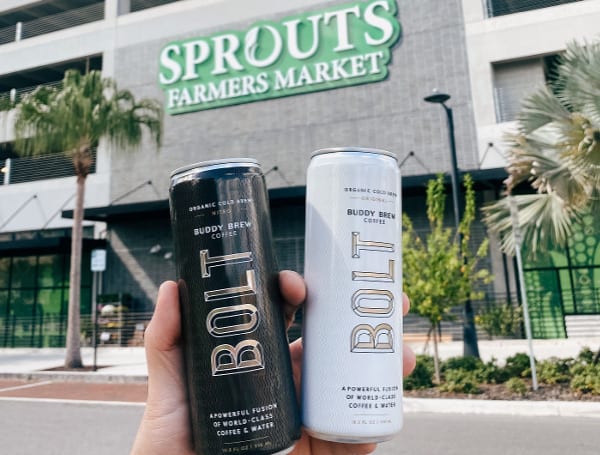 Buddy Brew Coffee has struck an agreement with Phoenix-based natural foods grocery chain Sprouts Farmers Market. Effective immediately, Sprouts will distribute Buddy Brew’s BOLT cold brew coffee, in original and nitro, in all 370 Sprouts stores in 23 states.