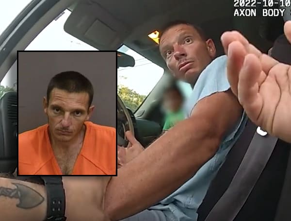 The Hillsborough County Sheriff's Office arrested a man for kidnapping after he stole a truck occupied by two children.