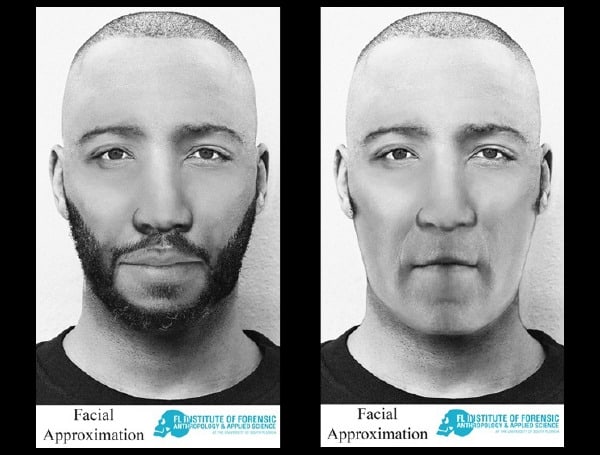The Flagler County Sheriff’s Office (FCSO) and an anthropology team from the University of South Florida (USF) seek the community’s help using these computer-generated images to identify a man whose remains were found at a residential construction site in Palm Coast last summer by construction workers.