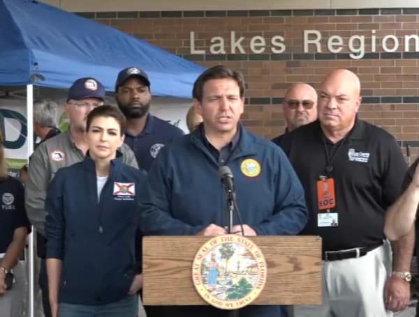 Republican Gov. Ron DeSantis of Florida said during a Tuesday morning press conference that three of the four people arrested on charges of looting were illegally residing in the United States.
