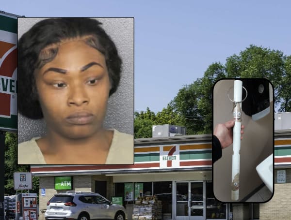 A Florida woman and her 11-year-old daughter are in deep, but not in the bathroom. The dynamic duo was arrested after beating a 7-Eleven clerk with the stick of the bathroom key this past Tuesday.