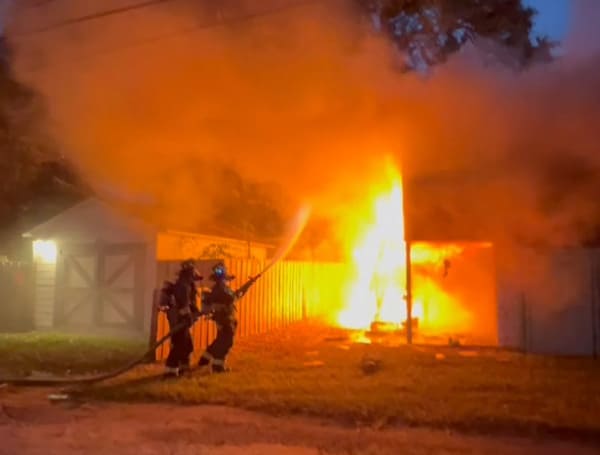 Firefighters battled an early morning blaze in St. Petersburg Tuesday, according to St. Petersburg Fire Rescue.