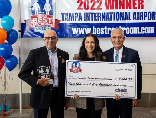 Tampa International Airport has a new honor to add to its list of #1 accolades: Winner of the 2022 Cintas America's Best Restroom Contest.