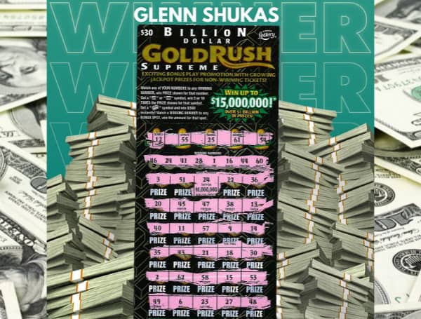 claimed a $1 million prize from the BILLION DOLLAR GOLD RUSH SUPREME Scratch-Off game at the Lottery’s Tampa District Office. He chose to receive his winnings as a one-time, lump-sum payment of $880,000.00.