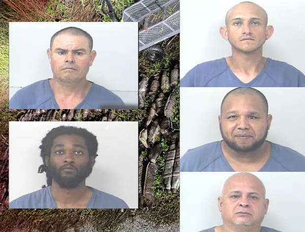 Deputies have arrested five suspects in connection to a large-scale catalytic converter theft operation, which occurred near the 2600 block of Center Road in Ft. Pierce on Thursday, November 24, and Friday, November 25, 2022.