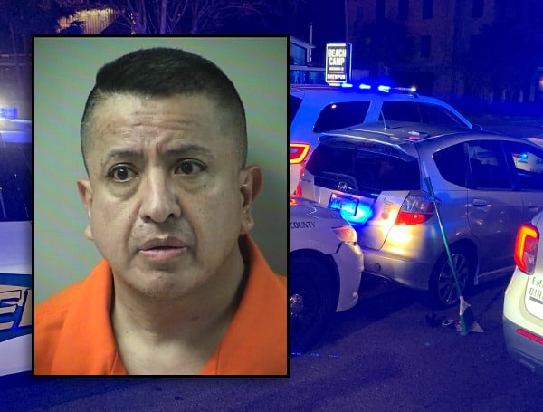 A Florida man with an active felony warrant who tried to evade a traffic stop around 1:40 on Thursday found himself blocked in by patrol cars shortly after deputies flattened all his tires with spike strips.
