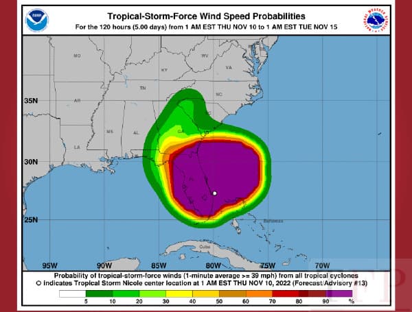 Estimated insured losses from Hurricane Nicole have topped $500 million, with the largest numbers of claims in Orange and Volusia counties, according to the Florida Office of Insurance Regulation. 