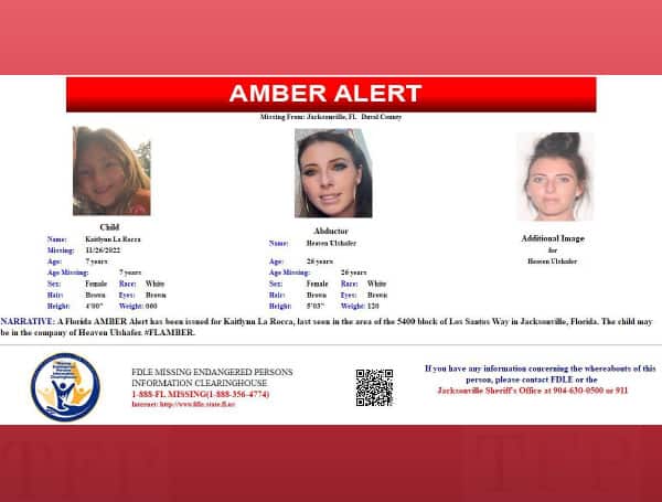 A Florida Amber Alert has been issued for 7-year-old Kaitlynn La Rocca.