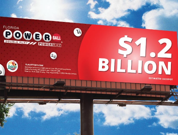 The jackpot for tonight’s Powerball drawing has rolled to an estimated $1.2 billion!