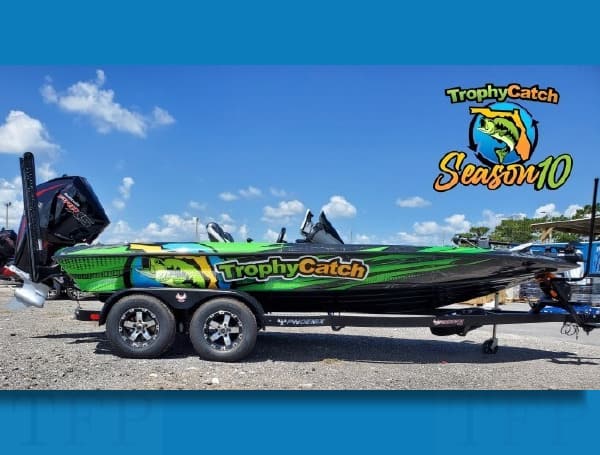 Ahoy, anglers! One lucky person will soon take home a brand-new bass boat package during a live, random drawing at the Bobby Lane High School Cup Bass Fishing Tournament in Lake Wales on Dec. 3. Courtesy of the Florida Fish and Wildlife Conservation Commission’s (FWC) TrophyCatch program.