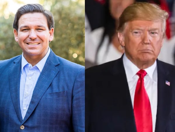 Florida Gov. Ron DeSantis said on Thursday that he will respond to attacks by former President Donald Trump, but added that he is focused on President Joe Biden — and Trump should be as well.
