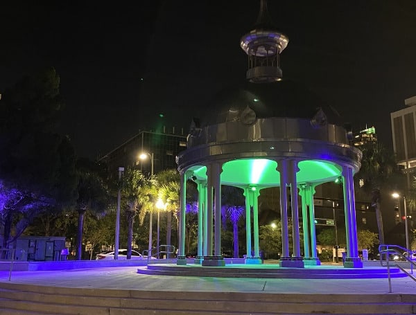 Hillsborough County is encouraging residents to shine a green light in support of veterans this week. Joe Chillura Courthouse Square and John F. Germany Public Library are illuminated green during Operation Green Light, and residents can participate, too. 
