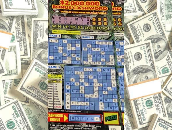 The Florida Lottery announced Wednesday that Dwight Rozier, 66, of Tallahassee, claimed a $2 million top prize from the $2,000,000 BONUS CASHWORD Scratch-Off game at Lottery Headquarters in Tallahassee.