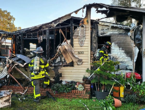 RUSKIN, Fla. - On Saturday afternoon, Hillsborough County Fire Rescue worked a structure fire at 600 Sundrop Circle in Ruskin. HCFR's Emergency Dispatch Center received a 911 call at 4:18 Saturday afternoon from a first-party caller reporting smoke and flames coming from the residence.