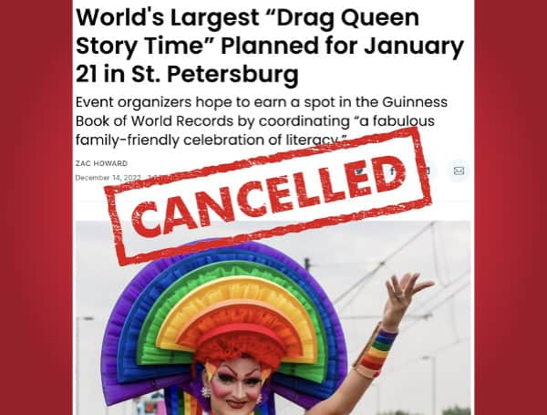 An event slated for St. Petersburg that claimed to be the “World’s Largest Drag Queen Story Hour” is not happening.
