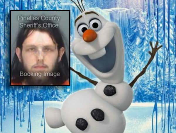 Meader was taken into custody while in the store and admitted to doing "stupid stuff" and admitted that he "nutted" on poor Olaf.