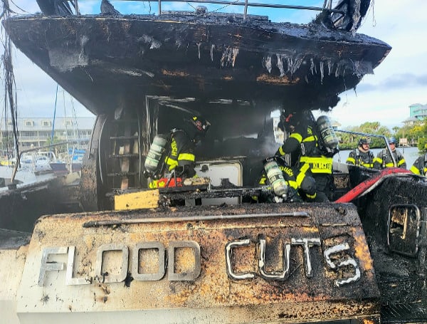 Hillsborough County Fire Rescue responded to a working boat fire at the Little Harbor Marine in Ruskin on Thursday morning.
