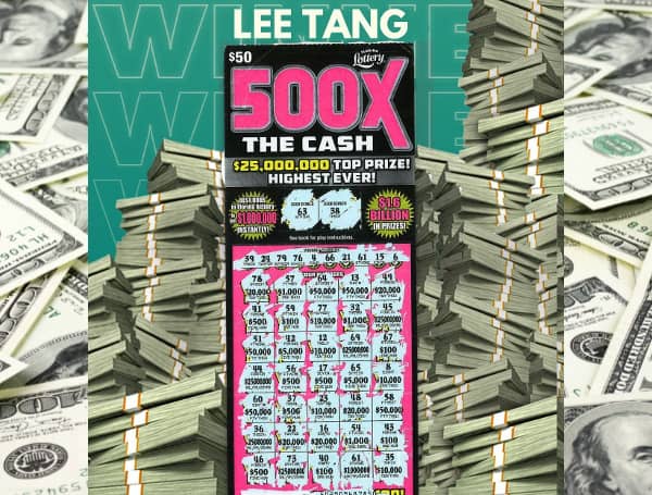 Today, the Florida Lottery announced that Lee Tang, 65, of Keystone Heights, claimed a $1 million prize from the 500X THE CASH Scratch-Off game at the Lottery's Gainesville District Office. 
