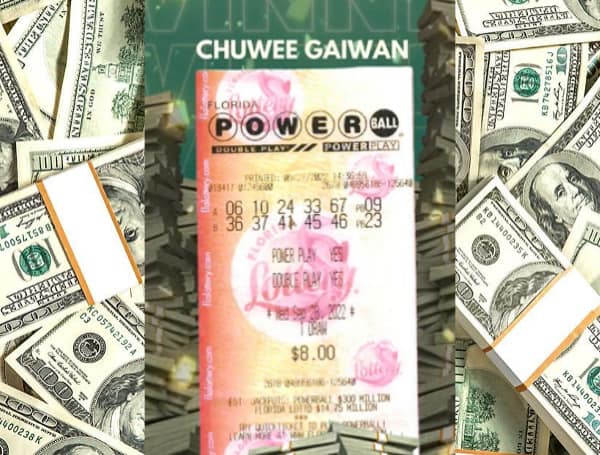 Today, the Florida Lottery announced that Chuwee Gaiwan, of Palm Bay, claimed a $2 million prize from the POWERBALL® drawing held on September 28, 2022, at the Lottery's West Palm Beach District Office.