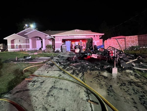 Hernando County Fire Rescue responded to a reported structure fire just after 8:00 pm in the area of Jasbow Junction and Desert Sparrow Ave in Weeki Wachee Saturday