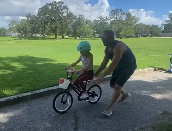 Fallyn has been using training wheels all her life.
