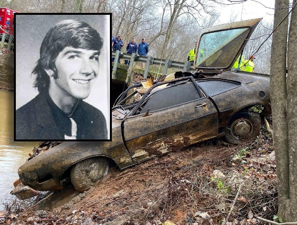 Human bones found inside a submerged car near the Georgia-Alabama state line in 2021 have been matched to a college student who had been missing for 47 years, according to a Chambers County Sheriff's Department.