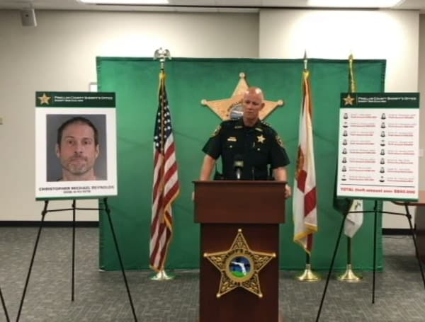 Detectives assigned to the Economic Crimes Unit (ECU) arrested 44-year-old Christopher Michael Reynolds of Pinellas Park on multiple charges of money laundering and grand theft.