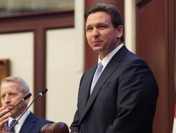 Once again, former President Donald Trump has joined liberals in trying to hit Florida Gov. Ron DeSantis from the left.