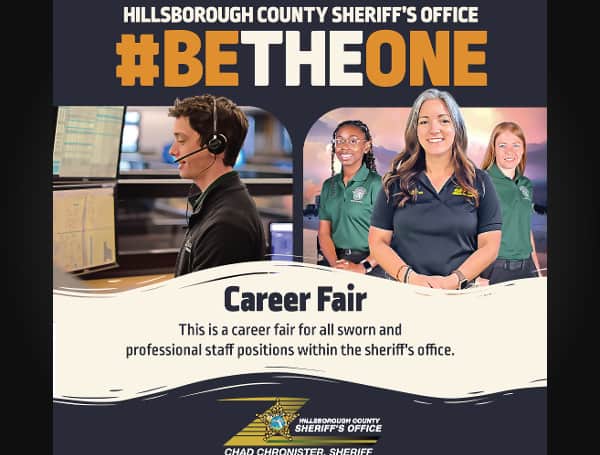 Do you have what it takes to #BeTheOne? The Hillsborough County Sheriff's Office will be hosting a career fair for all sworn and professional staff positions.