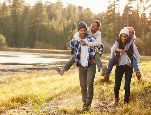 Whether you're taking a stroll in a local park or ambitiously hiking a new trail, being outdoors helps you feel more grounded and connected to nature.