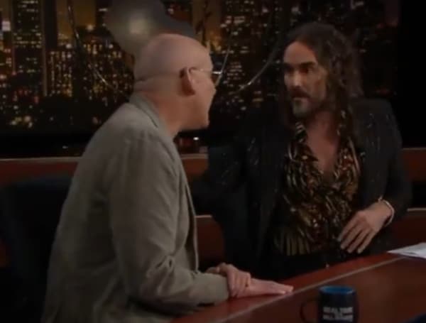 Comedian, actor and podcast host Russell Brand blasted MSNBC analyst John Heilemann for being “disingenuous” Friday night, saying MSNBC has exhibited similar bias as other outlets in its news coverage.
