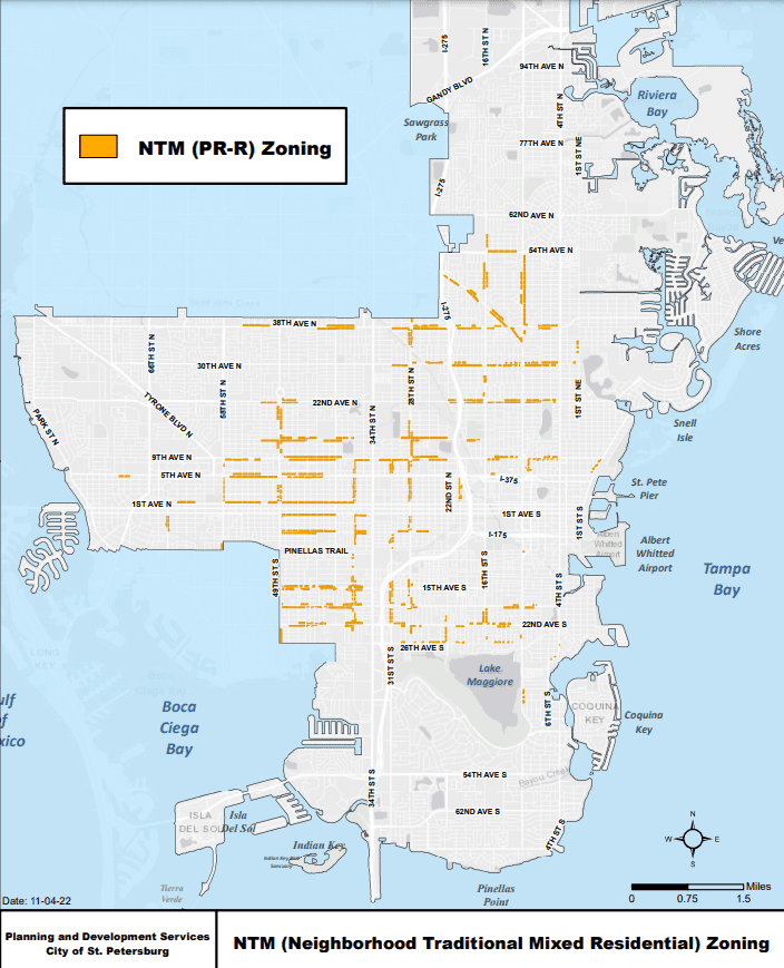 NTM-1 Zoning map 