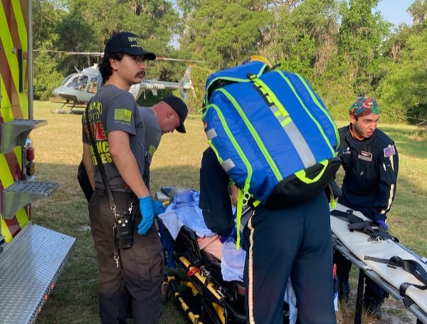 Hernando County Fire Rescue Airlifts Kayaker
