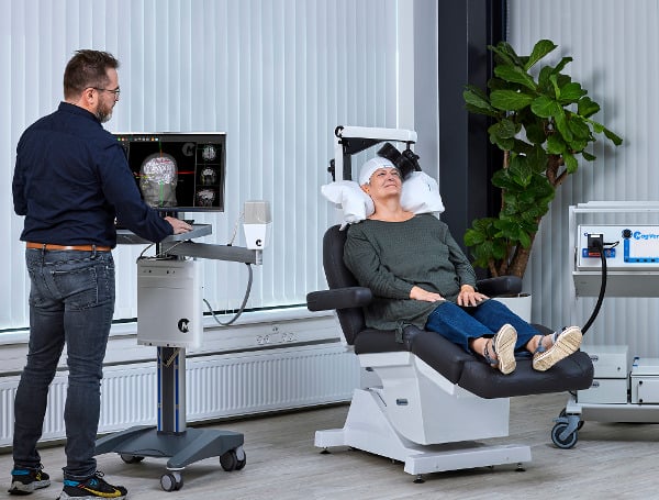 MagVenture TMS Atlas™ transcranial magnetic stimulation (TMS).