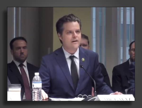At the House Judiciary Committee hearing in New York City on Monday, Rep. Matt Gaetz denounced the “Soros-ization” of America’s criminal justice system, saying the left-wing creep in the fight against crime menaces people all across the political spectrum.