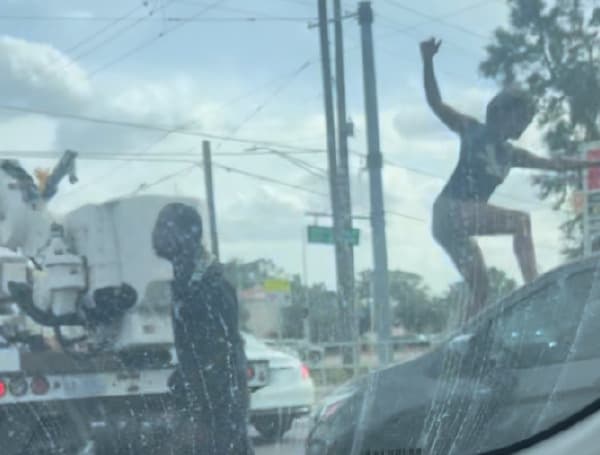 The Florida Highway Patrol is asking for public assistance to identify a man and woman seen in the video below involved in a violent road rage incident in Tampa. 