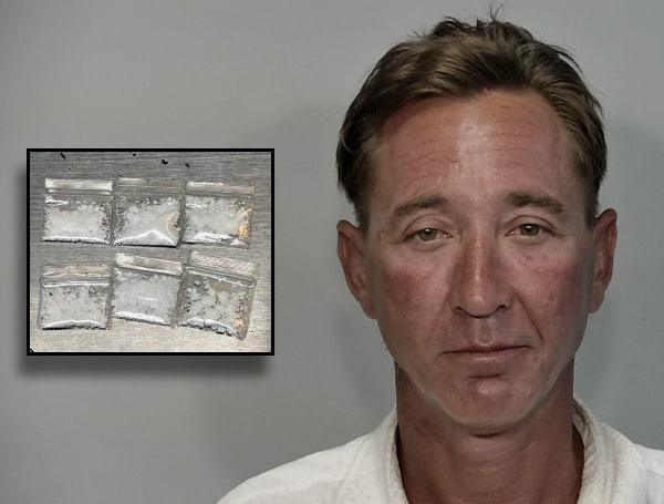 A 45-year-old Florida man was arrested Tuesday for possessing fentanyl while riding his motorcycle with a broken taillight.