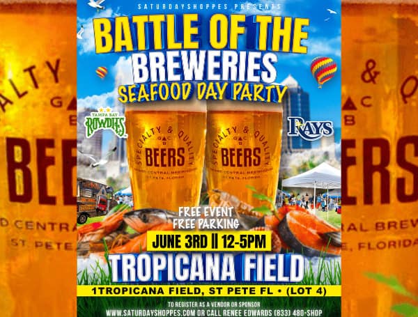 ST. PETERSBURG, Fla - With great excitement, the Saturday Shoppes is announcing the 'Battle of the Breweries' at the Tropicana Field lot 4.