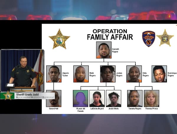 WINTER HAVEN, Fla. - Polk Sheriff Grady Judd briefed the media and public this afternoon, Monday, at 1:00 pm regarding the arrests of eleven people in a family-run drug trafficking operation in Winter Haven.