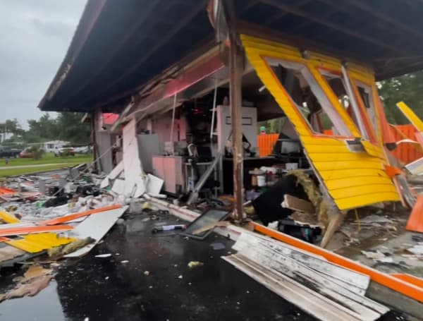 A smoothie restaurant in Florida exploded Friday from what appears to be a gas leak, destroying the building.
