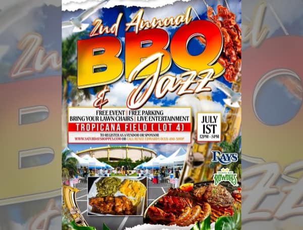 ST. PETERSBURG, Fla. - The Saturday Shoppes is announcing the second Annual BBQ and Jazz Festival to be held this Saturday, July 1, at Tropicana Field to kick off the Independence Day festivities.