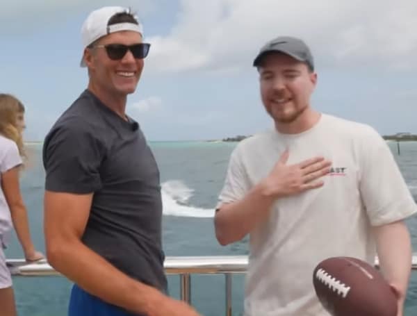 TAMPA, Fla. - Former Tampa Bay Buccaneers QB Tom Brady was hanging out with influencer and social media star MrBeast this past week on the YouTuber’s $300 million yacht.