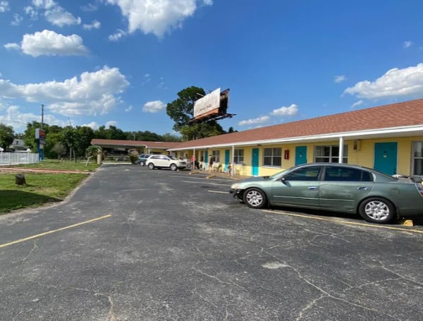 WINTER HAVEN, Fla. - A man was killed Saturday afternoon after he was hit by a car in Winter Haven. Deputies say the car then crashed into a motel lobby.