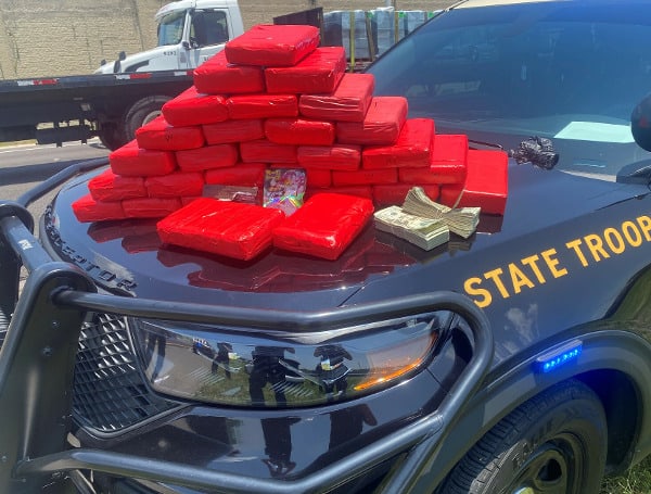TAMPA, Fla. - The Florida Highway Patrol (FHP) made a traffic stop Friday on a vehicle with 78 pounds of cocaine in the trunk.