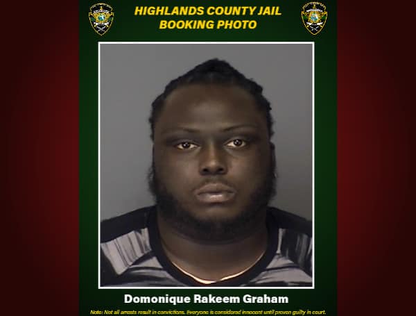 HIGHLANDS COUNTY, Fla. - Domonique Rakeem Graham, 30, is wanted for attempted second-degree murder, aggravated battery without intent to kill, shooting into an occupied conveyance, and child neglect in connection with a shooting that took place shortly after 9 p.m. Monday night on Sturgeon Drive in Sebring.