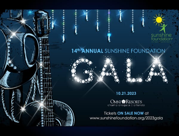 DAVENPORT, Fla. - Prepare for an enchanting evening of community, compassion, and celebration as the Sunshine Foundation proudly presents the 14th Annual Gala, themed "Diamonds & Rhinestones: Bling up your Boots and Cowboy Hats."