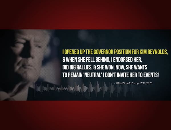 Never Back Down, the super political action committee (PAC) supporting Florida Gov. Ron DeSantis’ presidential bid, released a video advertisement Tuesday using artificial intelligence (AI) to imitate former President Donald Trump attacking Iowa’s Republican governor.