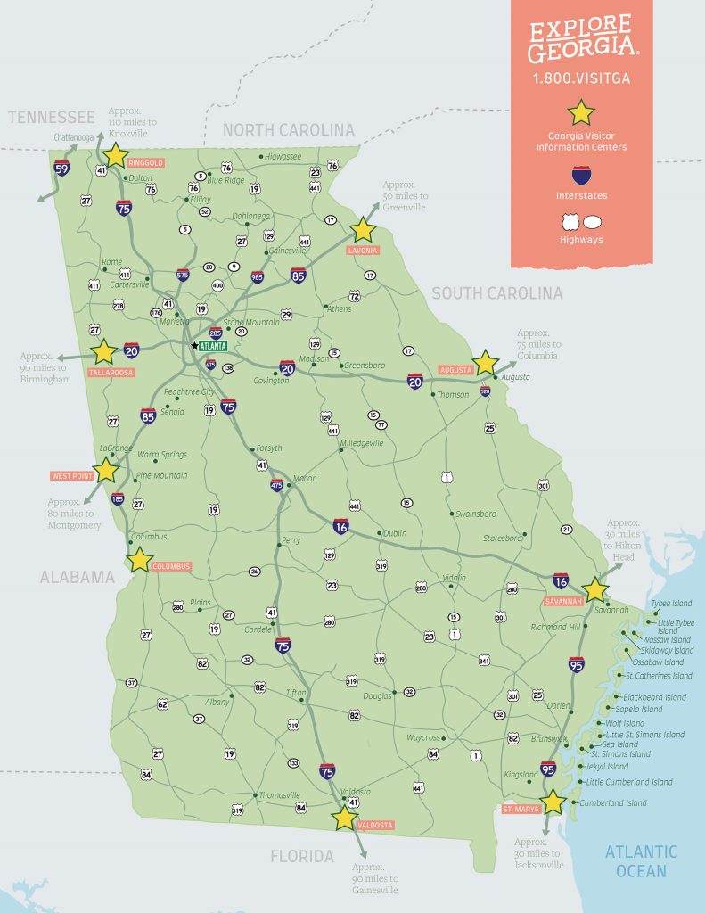 A hurricane information webpage helping those traveling to and within Georgia find hotel and lodging availability, contact information, hours for the state's nine Visitor Information Centers (VIC), and links to emergency resources, according to Georgia Department of Economic Development.