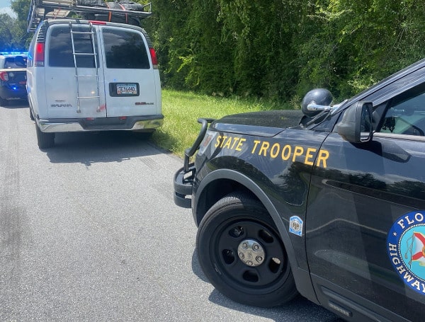 The Tampa division of the Florida Highway Patrol shared a photo and a brief statement on social media Tuesday highlighting their interception of what they described as "another human smuggling attempt" on I-75.